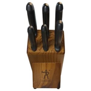 JA Henckels International 7pc Knife Set with Wood Block 32085 32086 32084 Brazil